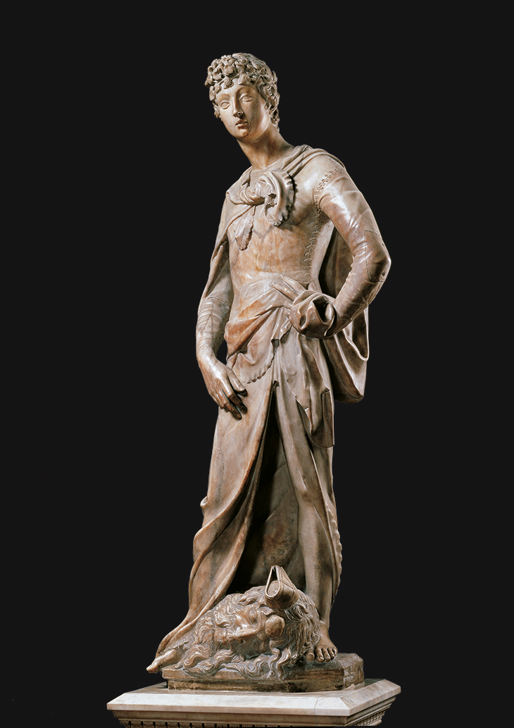 David (1408–09), Donatello. Museo Nazionale del Bargello, Florence