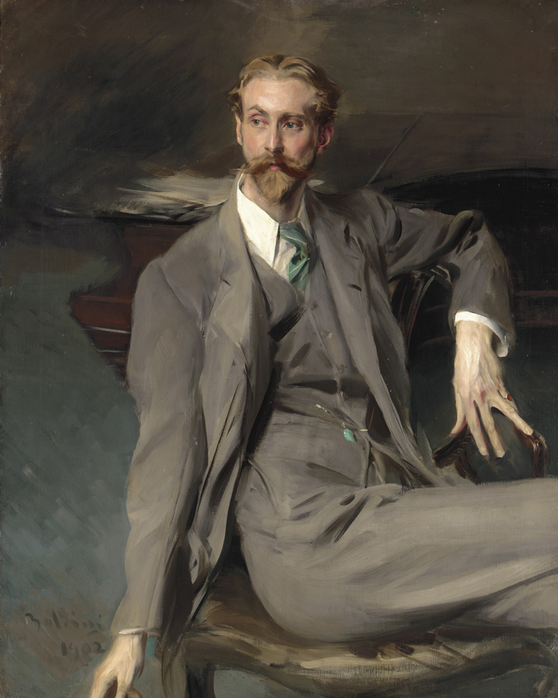 G. Boldini, Portrait de Lawrence Alexander (c.1902) Oil on Canvas. Courtesy Private Collection of Larry Ellison. Photo: © Private Collection, Larry Ellison