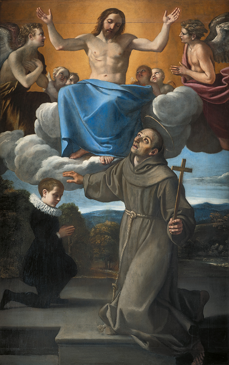 Saint Didacus of Alcalá interceding on behalf of Diego Enríquez de Herrera (c. 1606), Annibale Carracci and workshop. 