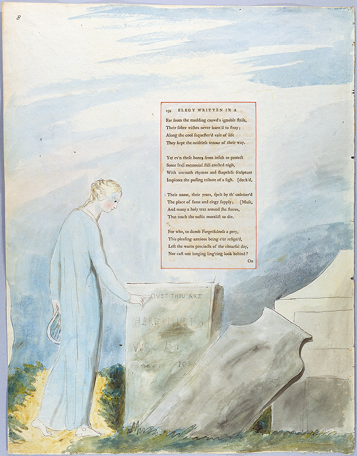 Page from The Poems of Thomas Gray (1797–98), William Blake