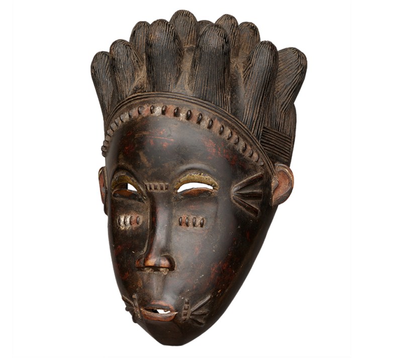 Baule culture; Côte d’Ivoire, Female Face Mask (Ndoma) Baule culture; Côte d’Ivoire, Female Face Mask (Ndoma)