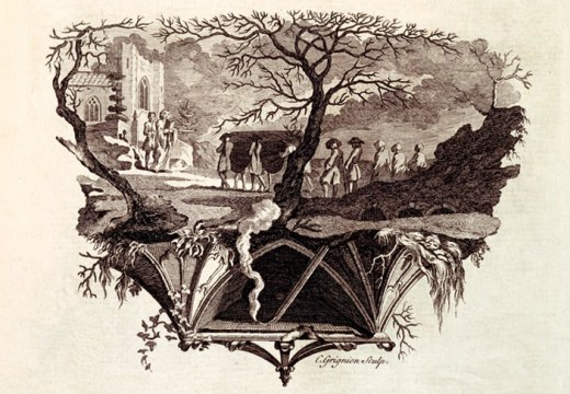 Plate by Thomas Bentley from Designs by Mr. R. Bentley, for Six Poems by Mr. T. Gray (1753)