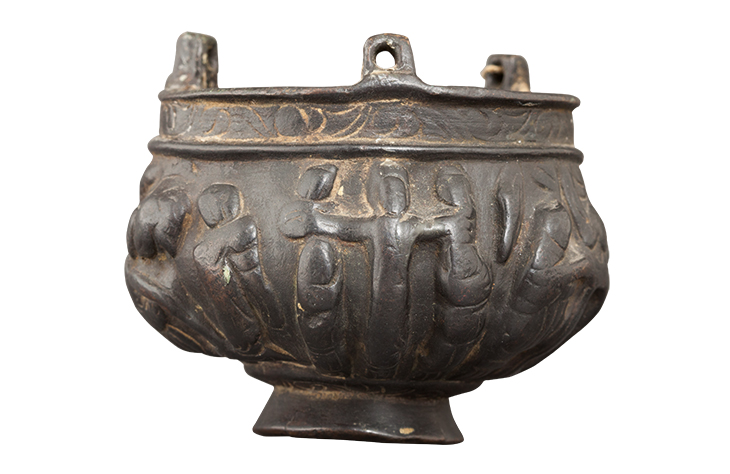 Incense burner decorated with scenes of the life of Christ (5th/7th century), Syria.