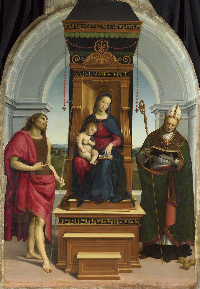The Madonna and Child with Saint John the Baptist and Saint Nicholas of Bari ('The Ansidei Madonna')