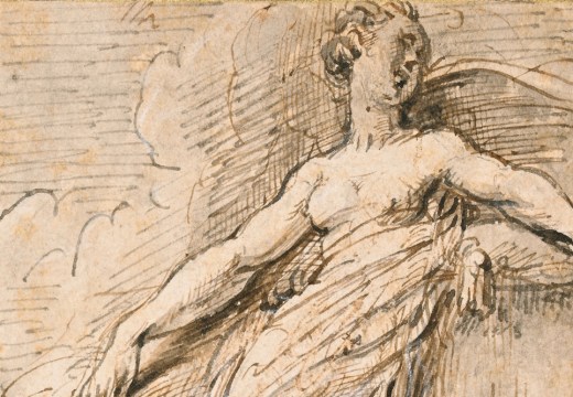 Reclining female figure (detail), Parmigianino.