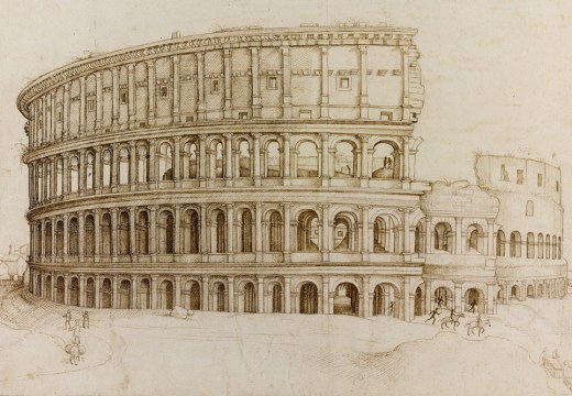 View for an engraving of the Colosseum, Rome (c. 1550), Hieronymus Cock, after the cricle of Domenico Ghirlandaio.