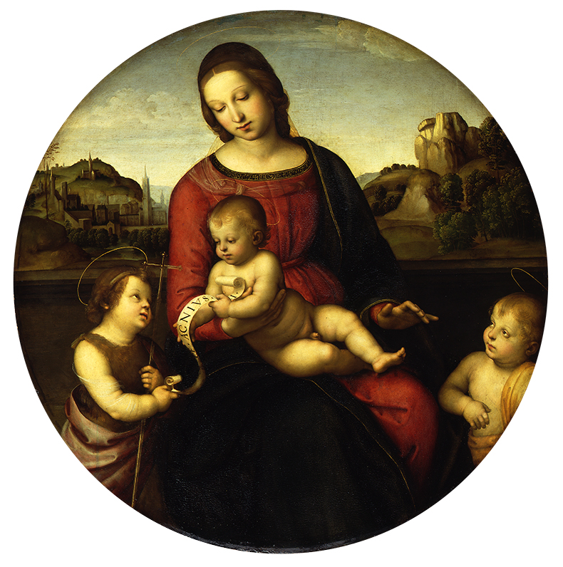 Terranuova Madonna (c. 1505) Raphael. Courtesy: Staatliche Museen zu Berlin, Gemäldegalerie. Photo: Jörg P. Ander