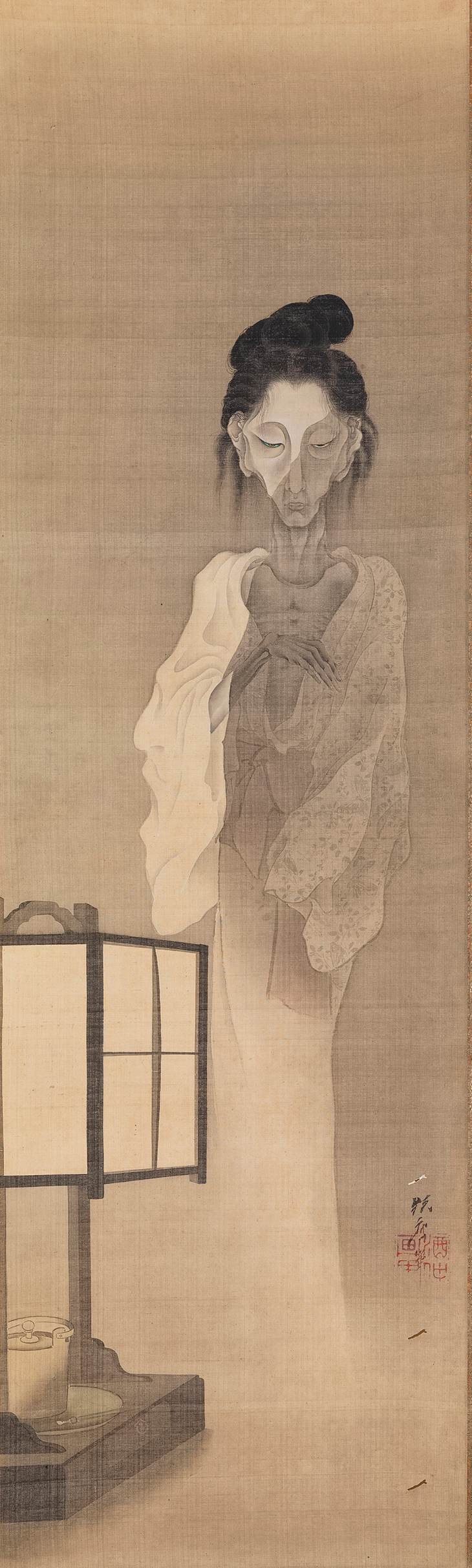 Ghost (c. 1868–70), Kawanabe Kyosai. 