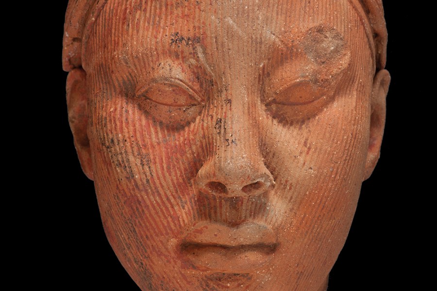 Head, possibly of a king)(12th–15th century), Yoruba people, Ife.