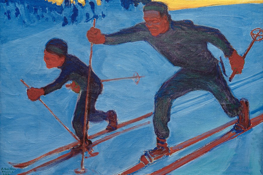 The Skiiers by Akseli Gallen-Kallela
