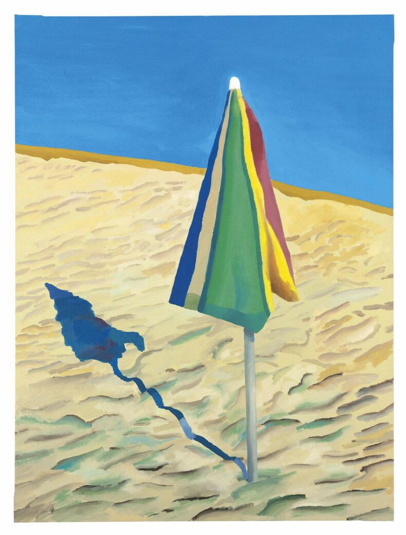 Beach Umbrella (1971), David Hockney.