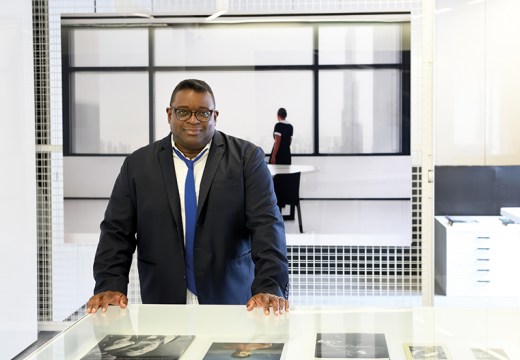 British filmmaker and installation artist Isaac Julien (b.1960), photographed in 2021. Photo: Anne-Katrin Purkiss; © Royal Academy of Arts, London