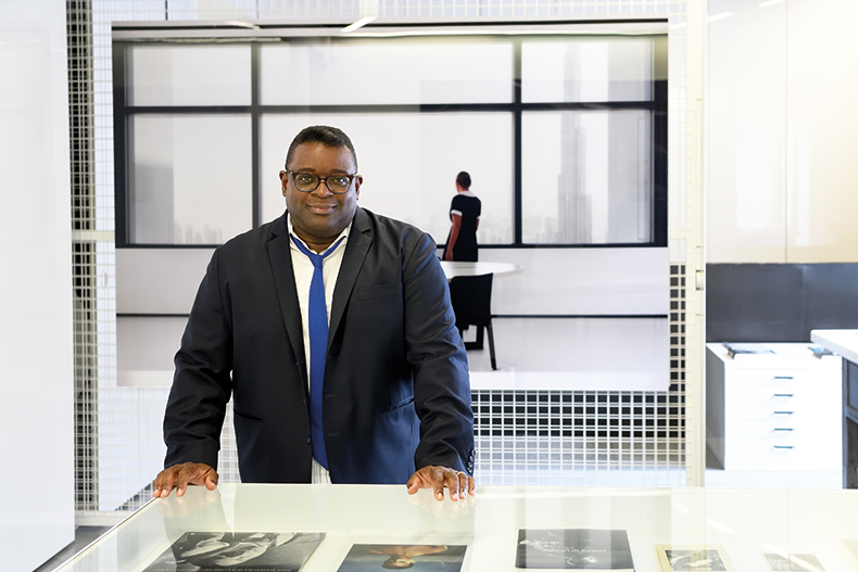 British filmmaker and installation artist Isaac Julien (b.1960), photographed in 2021. Photo: Anne-Katrin Purkiss; © Royal Academy of Arts, London