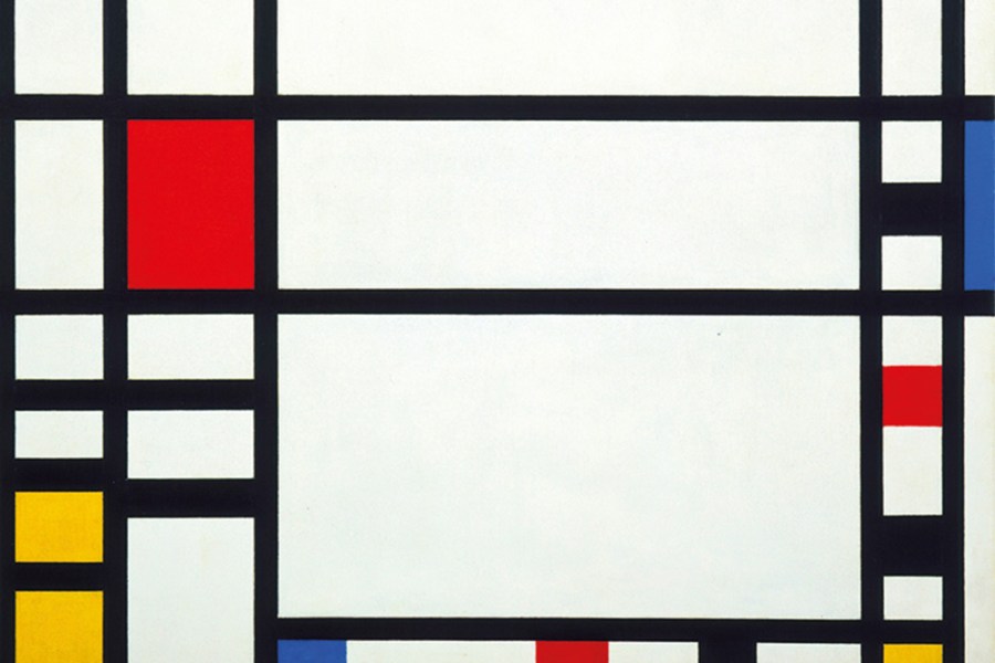 Detail of Trafalgar Square by Piet Mondrian