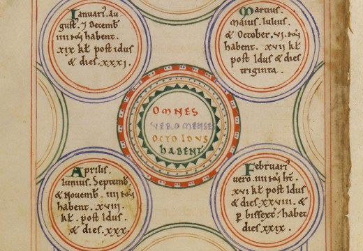 Page from the Chronique de Saint Nicholas de Reims (13th century).