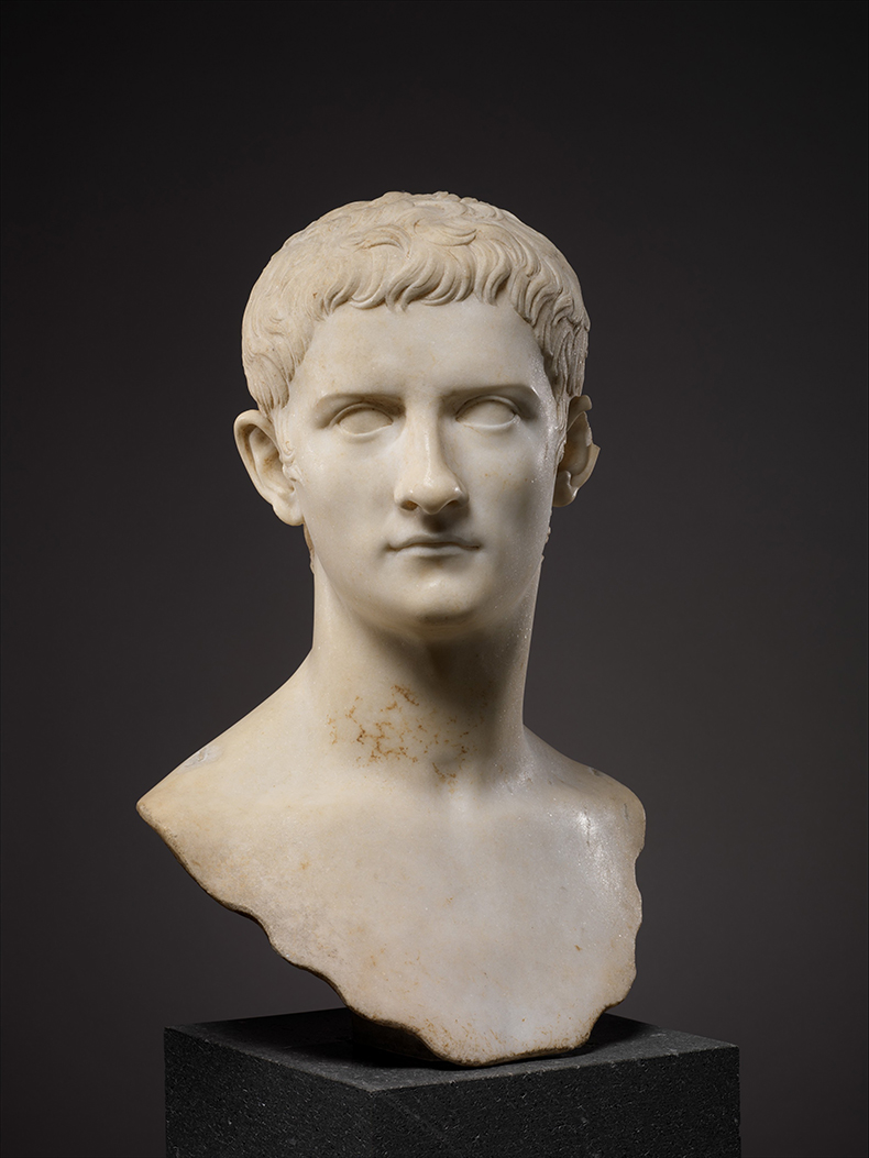 Marble bust of emperor Caligula. Early Imperial, Julio-Claudian (37–41 AD). The Metropolitan Museum of Art, Rogers Fund