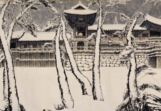 Snow at Bulguk Temple (1996), Park Dae Sung. © Park Dae Sung