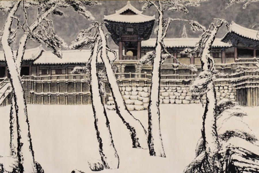 Snow at Bulguk Temple (1996), Park Dae Sung. © Park Dae Sung