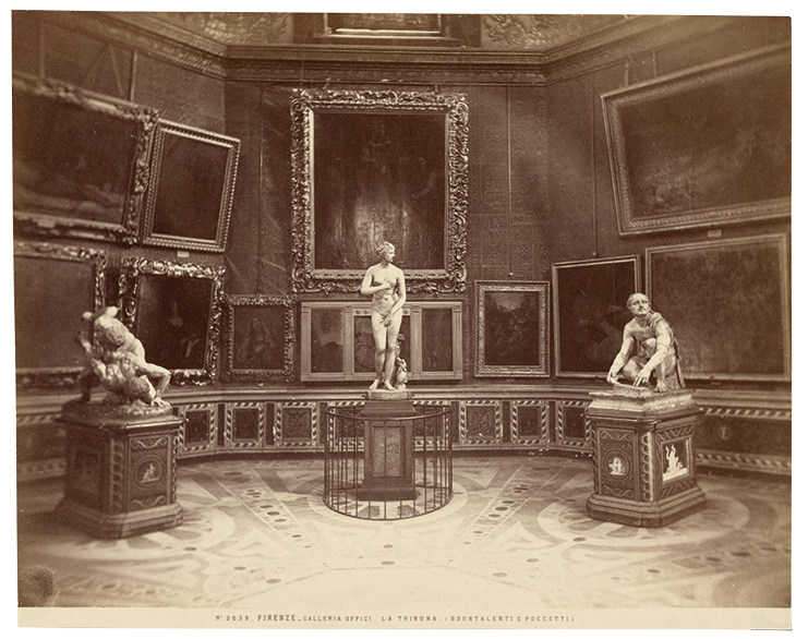 The Tribuna at the Galleria degli Uffizi, Florence; photograph by Fratelli Alinari (founded in 1852).