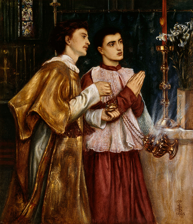 Simeon Solomon Two Acolytes painting