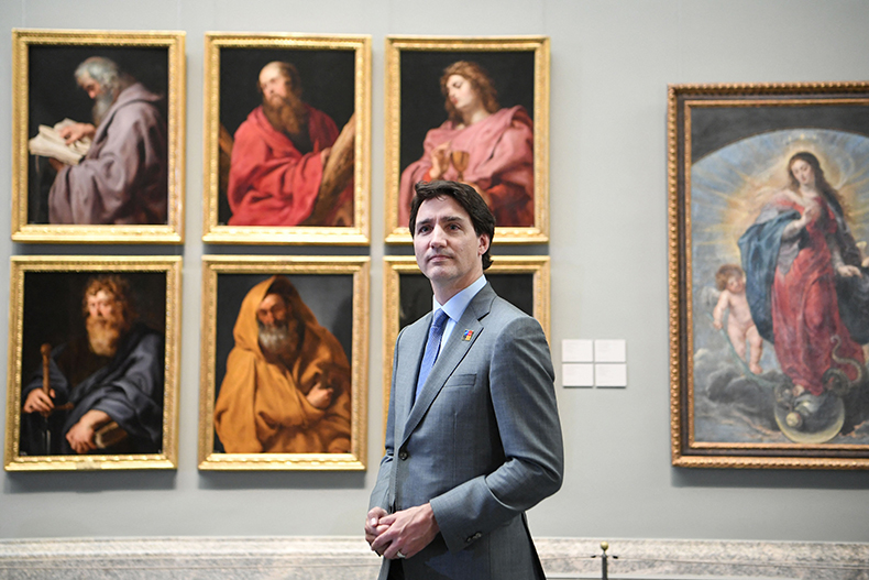 Justin Trudeau at the Prado on June 29, 2022.