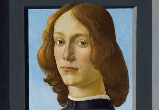 Portrait of a Young Man Holding a Roundel (late 1470s–mid 1480s), Sandro Botticelli. Private collection