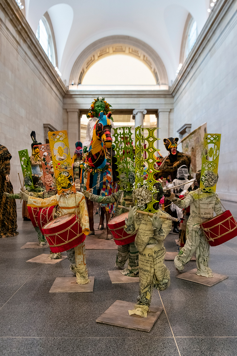 The Procession (2022), Hew Locke, installation view at Tate Britain, London. 