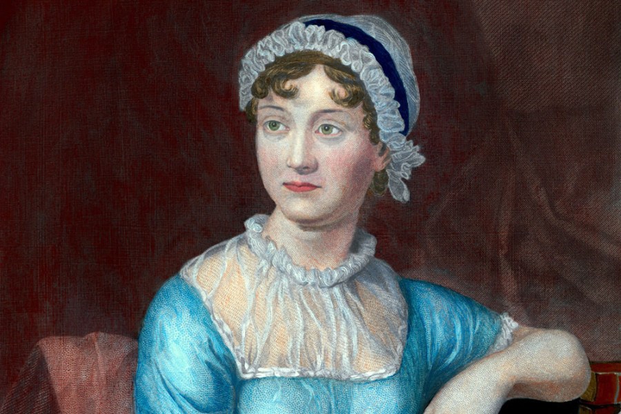 A 19th-century engraving of Jane Austen, likely derived from a portrait of c. 1810 by Cassandra Austen. Photo: Everett Collection Historical/Alamy Stock Photo
