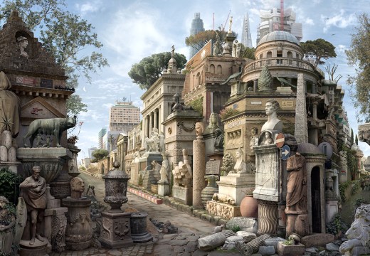 Sic Transit Gloria Mundi (after Piranesi) (2016), Emily Allchurch.