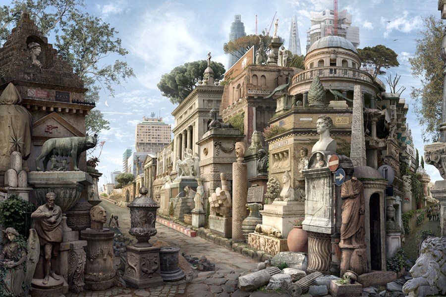 Sic Transit Gloria Mundi (after Piranesi) (2016), Emily Allchurch.