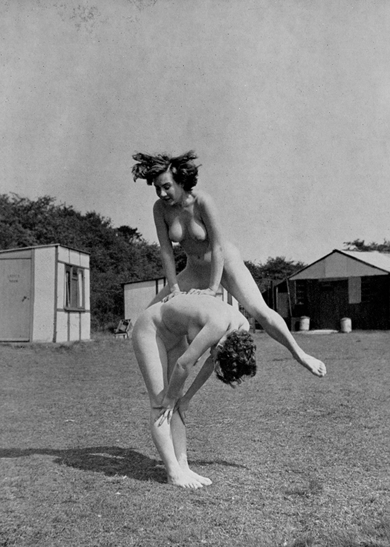 Gymnasts, photographed by Colin R. Clark in Health and Efficiency in 1952.