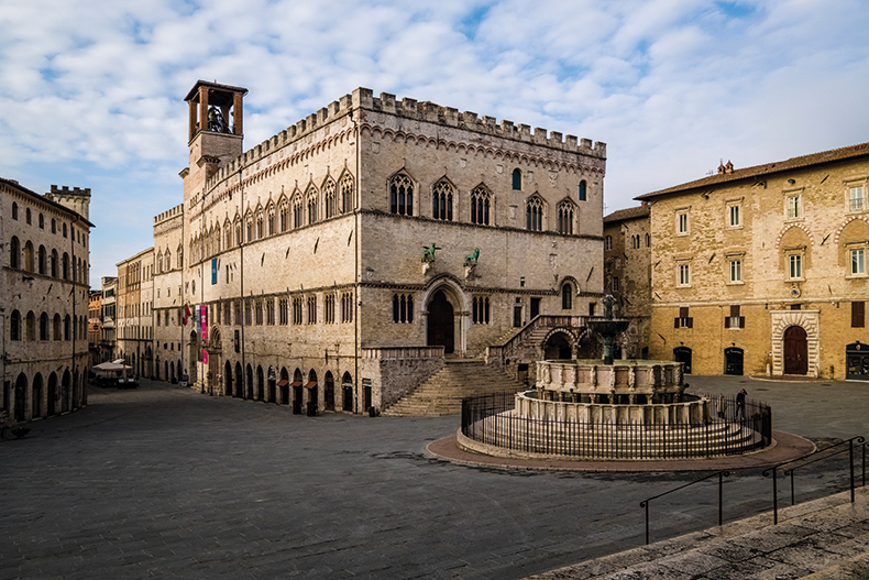 Built in the 13th century, the Palazzo dei Priori in Perugia now houses the Galleria Nazionale dell’Umbria.