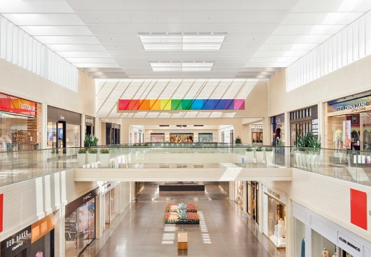 View of Anthony Caro’s ‘River Song’ (2011–12) in NorthPark Center in Dallas, Texas, founded in 1965 by Raymond and Patsy Nasher.