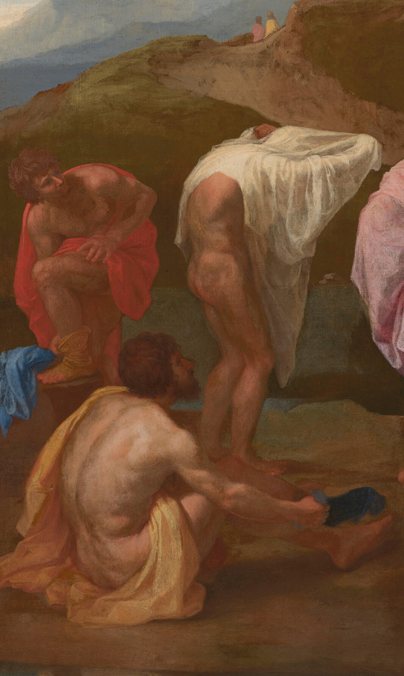 Detail of The Baptism of Christ, Nicolas Poussin