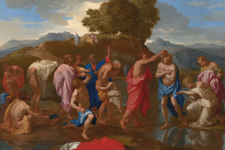 The Baptism of Christ Poussin