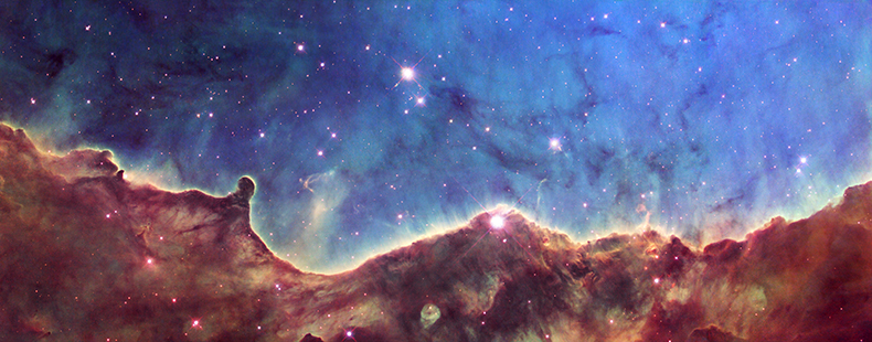 The Hubble Space Telescope’s image of the north-west corner of the Carina Nebula (NGC 3372).