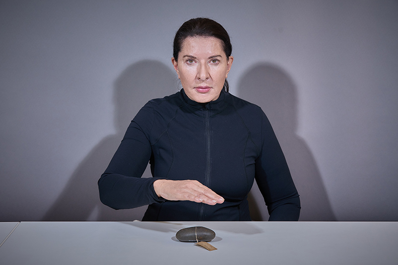 Presence and Absence (film still; 2022), Marina Abramovic. Photo: Tim Hand; courtesy the artist and the Pitt Rivers Museum, University of Oxford