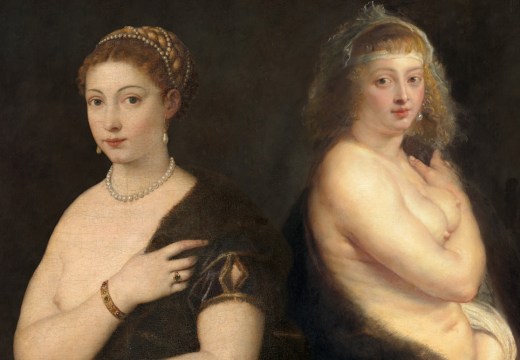 Details of Titian's ‘Girl with a Fur’ (left; c. 1535) and Peter Paul Rubens’ ‘Helena Fourment in a Fur Coat' (right; 1636–38). Photo: © KHM-Museumsverband