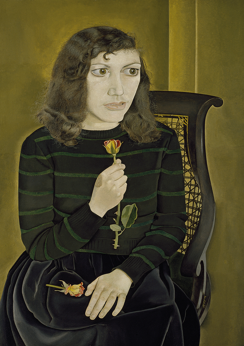 Girl with Roses Lucian Freud
