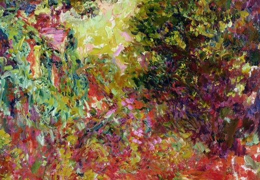 The Artist's House Seen From the Rose Garden (detail; 1922–24), Claude Monet.