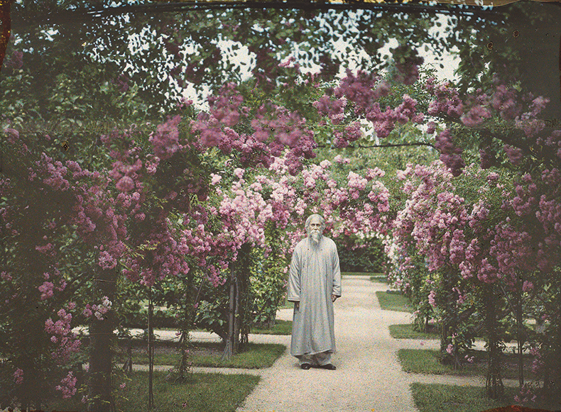 Rabindranath Tagore (1861–1941) in the Avenue of Roses