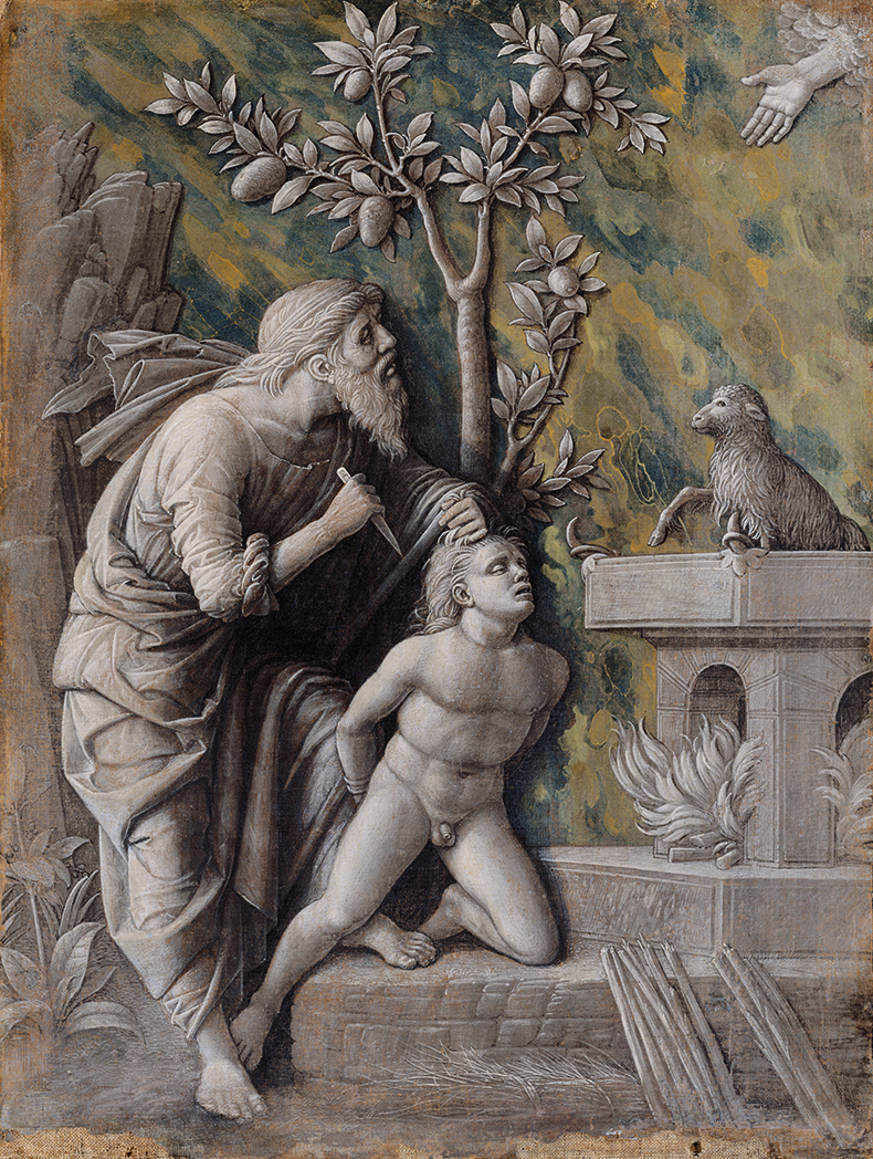 Abraham Sacrificing Isaac (1490–95), Andrea Mantegna. Kunsthistorisches Museum, Vienna