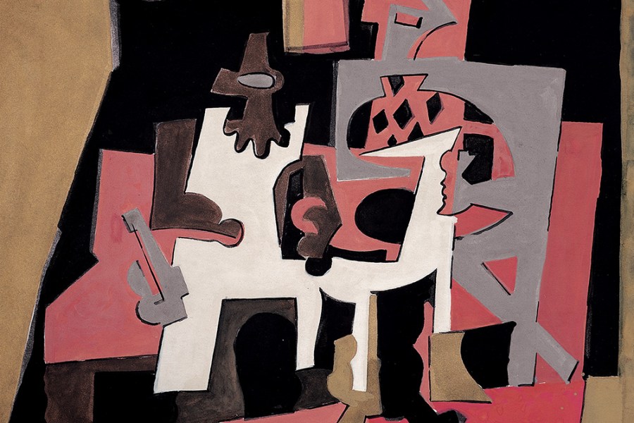 Untitled (Harlequin and Pulcinella) (detail; 1924), Pablo Picasso. Fundación MAPFRE