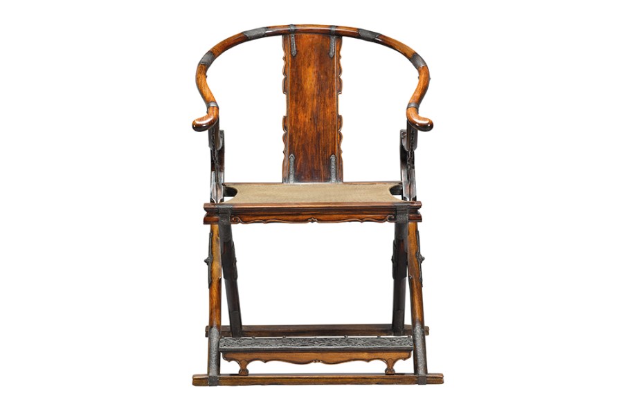 Folding horseshoe chair, late Ming Dynasty (1368–1644), China. Sotheby’s Hong Kong, HK$124.6m ($15.8m)
