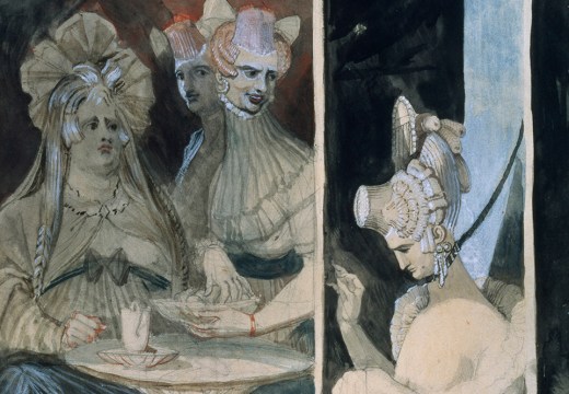 The Debutante (detail; 1807), Henry Fuseli.