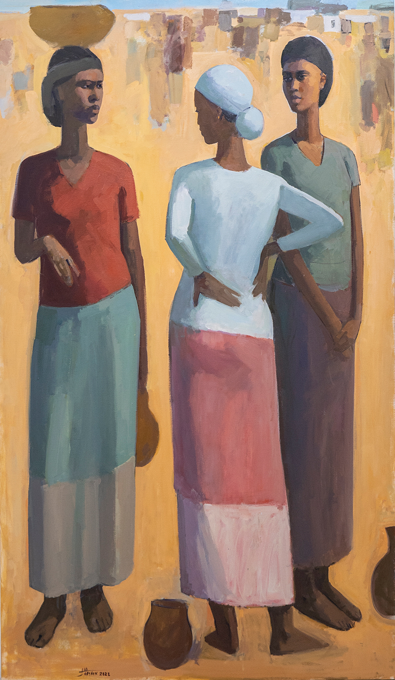 Column of Rhythm II (2022), Tadesse Mesfin.