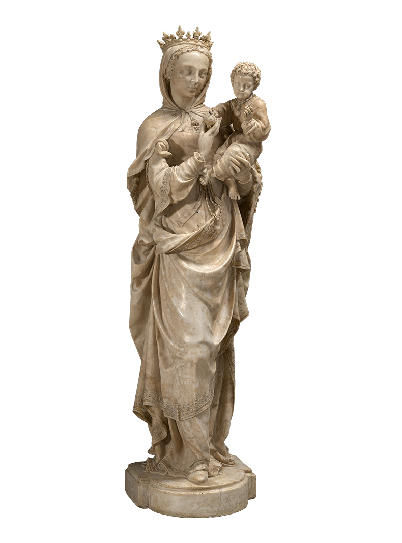 Virgin and Child (early 1530s), Atelier of Saint-Léger, Troyes. Kimbell Art Museum, Fort Worth