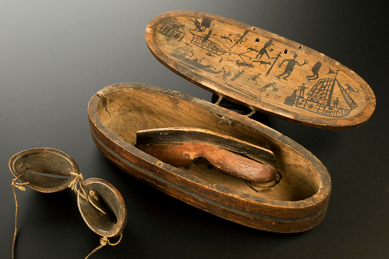 Wooden snow goggles from North American