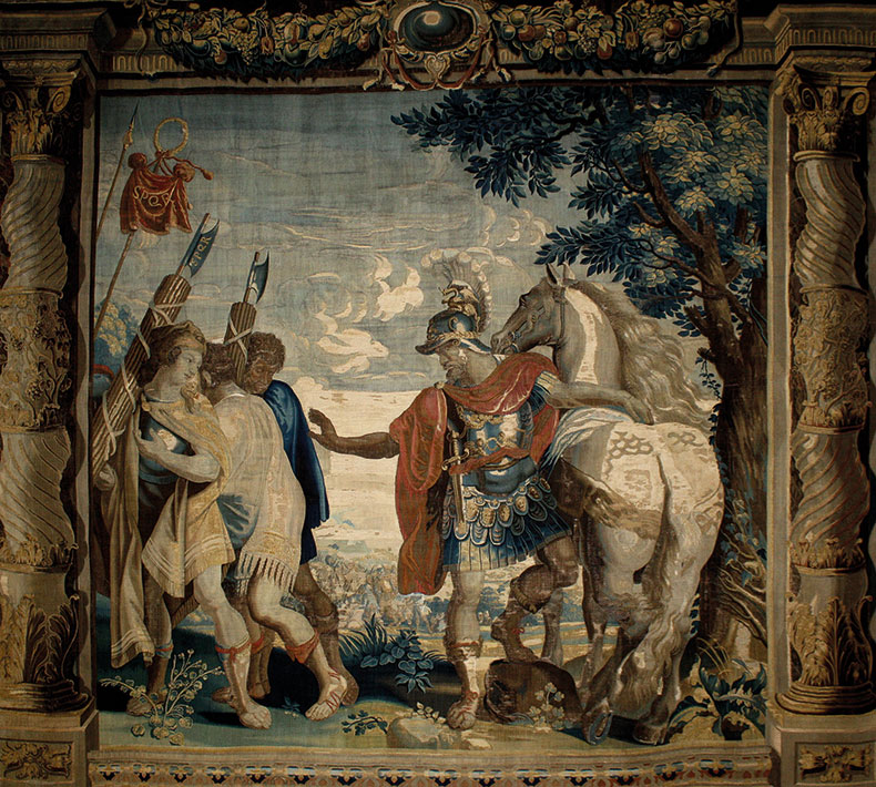 Decius Mus Dismisses the Lictors tapestry