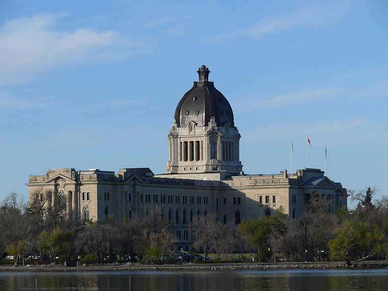 Legislative Building in Regina, Saskatchewan